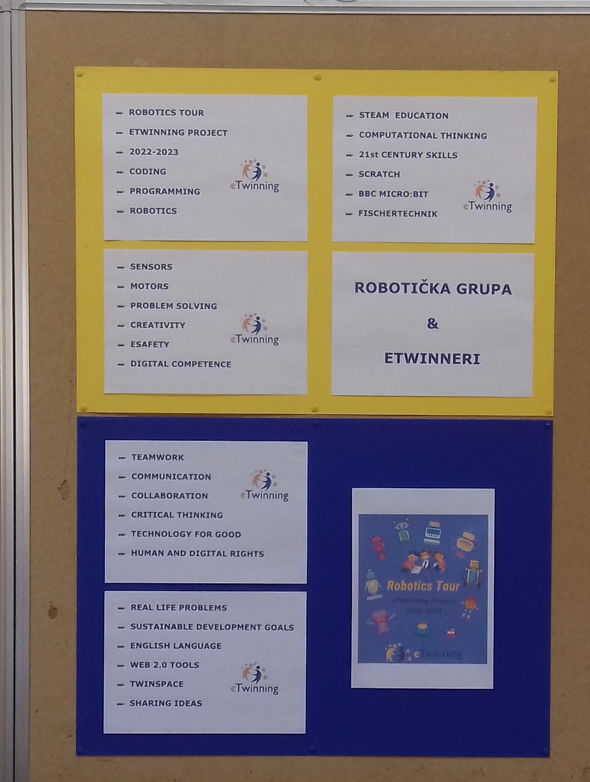 eTwinning project Robotics Tour
